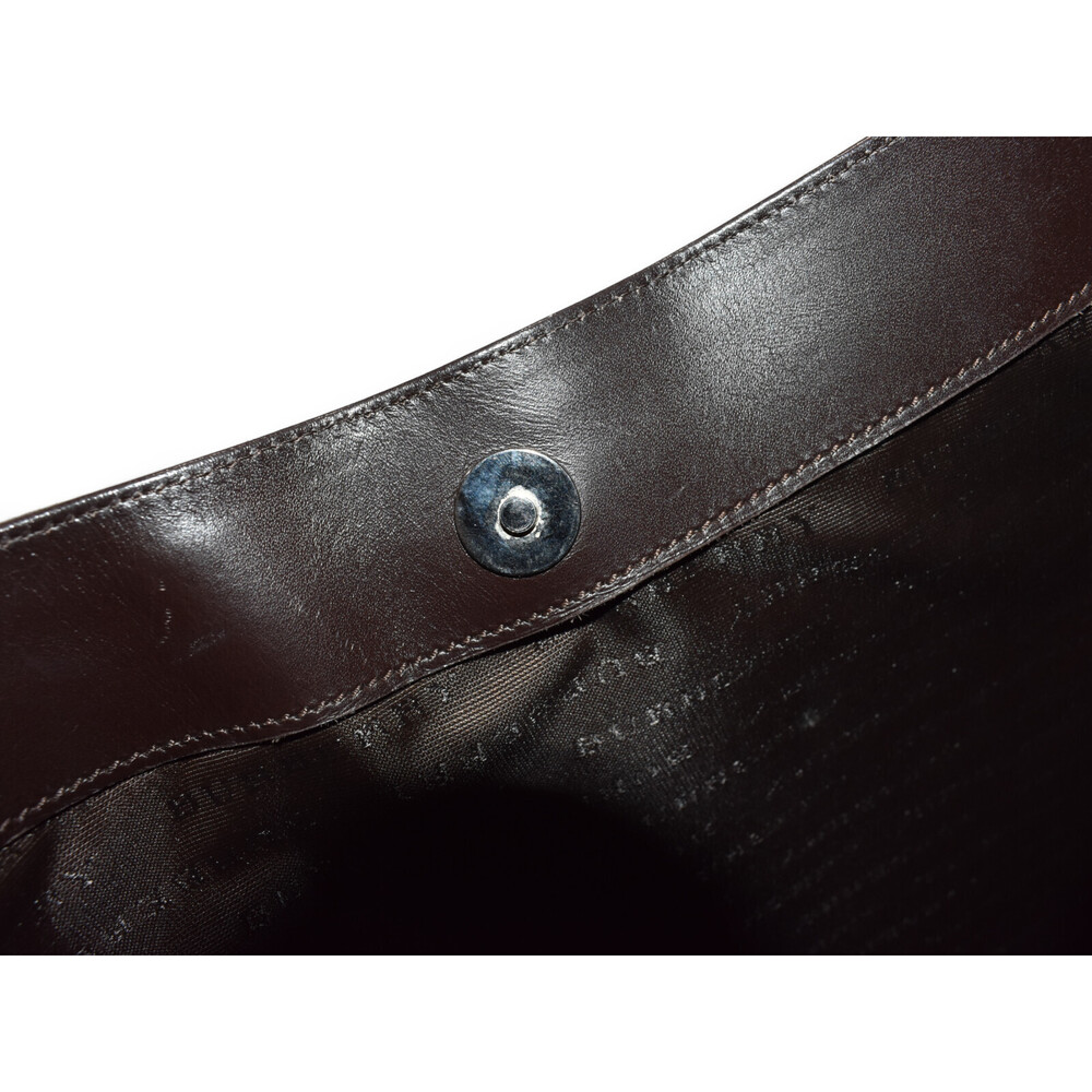 BURBERRY Nova Check Tote Bag Beige Tan Dark Brown Black Leather - Picture 7 of 7